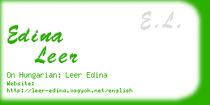 edina leer business card